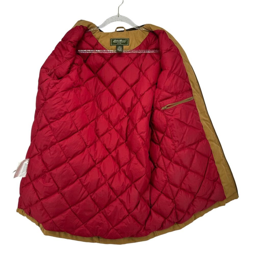 Eddie Bauer Chore Coat Down Quilted Lining Men's LG TALL Field Jacket Distressed - Picture 8 of 16